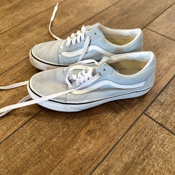 Women's Baby Blue Vans (Sk8-Lo) - Picture 3 of 8
